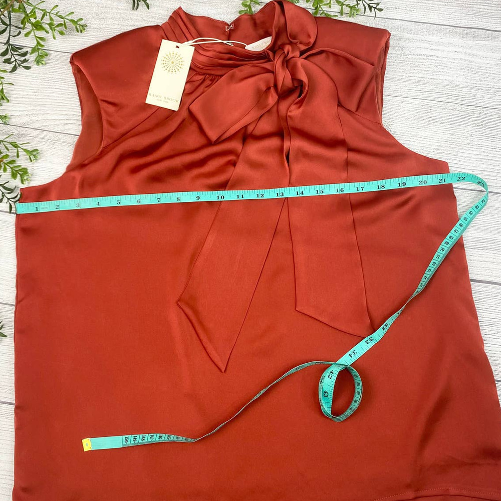 NEW RAMEY BROOK Avia Structured Shoulder Clay Sleeveless Top Lg - Picture 11 of 11